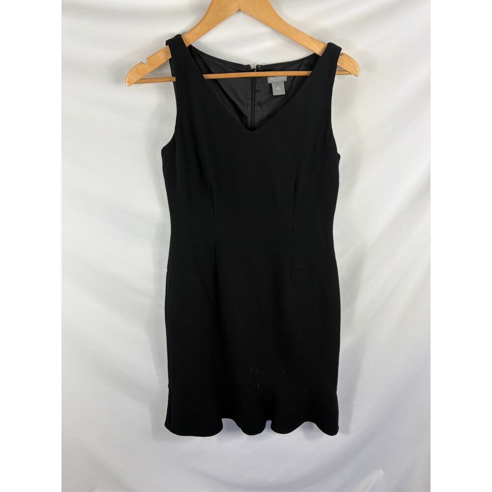 Ann Taylor Ruffle Bottom Sleeveless Texture Dress Size 4P